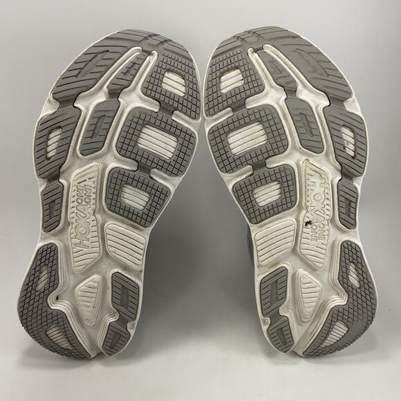 Hoka One One Bondi 7 Running Shoes Womens Size 10.5 Gray Athletic Sneakers - Picture 8 of 9